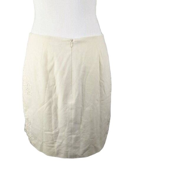 Cache Mini Skirt 6 Lace Embroidered White - Picture 2 of 12